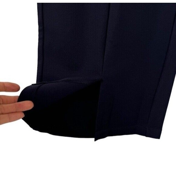 Tapata Wide Leg Capri Pants Navy Versatile Pockets High Waist Casual Large NEW - Picture 5 of 14
